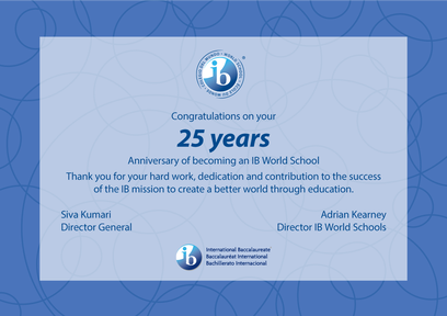 Congrats to our MHS IB Programme, Marietta IB is celebrating 25 years since becoming an IB World School!